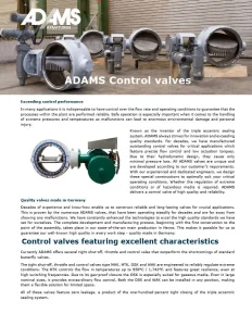 Control valve flyer downloads Vannes d'arrêt, d'étranglement et de contrôle